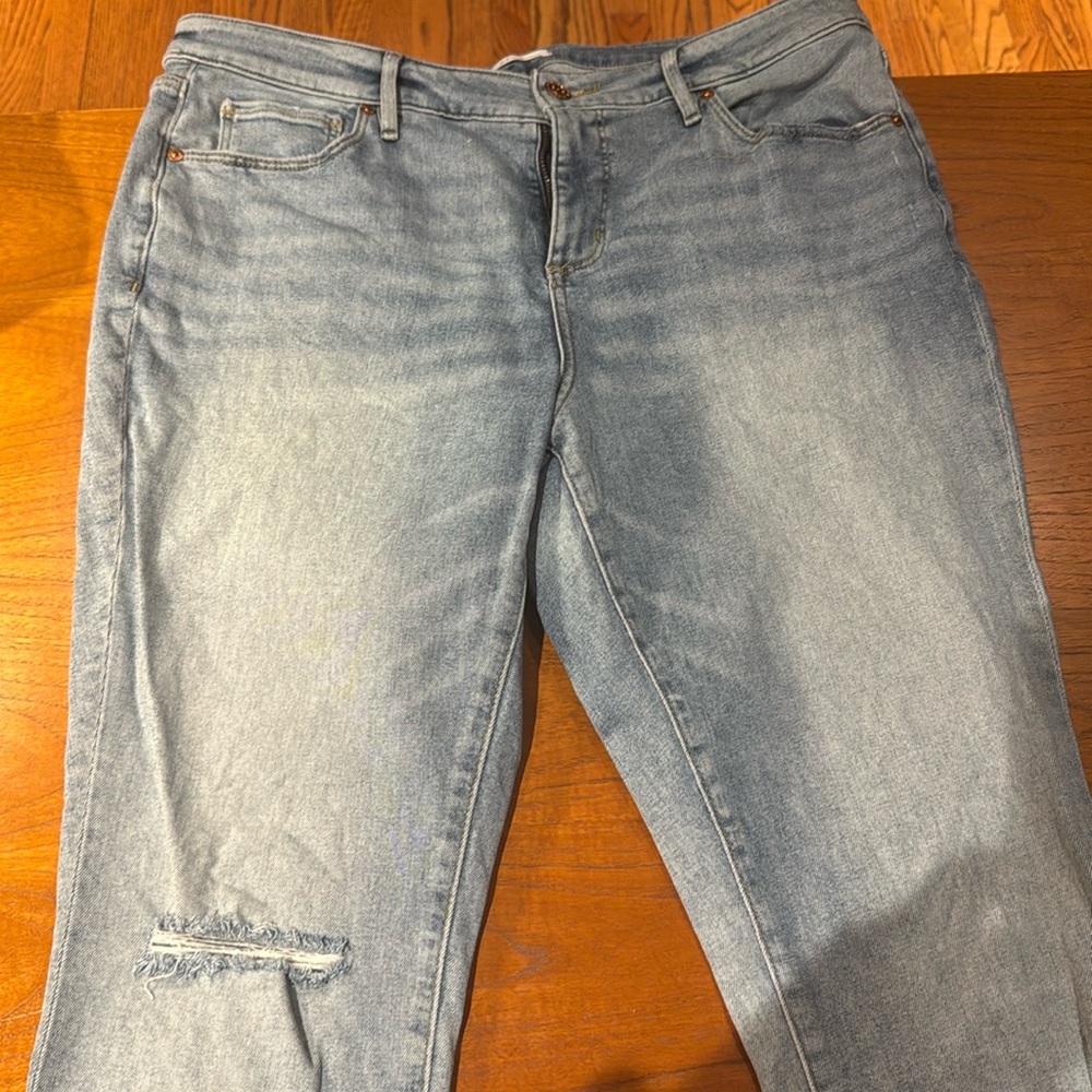 Loft Plus Slim Pocket High Waist Skinny Jeans - 16